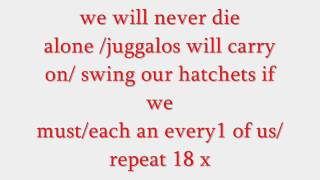 Icp juggalo chant lyrics