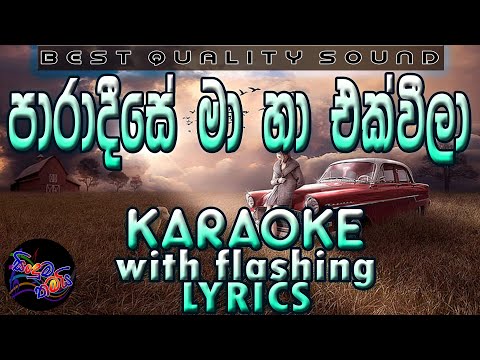 Paradeese Karaoke with Lyrics (Without Voice)