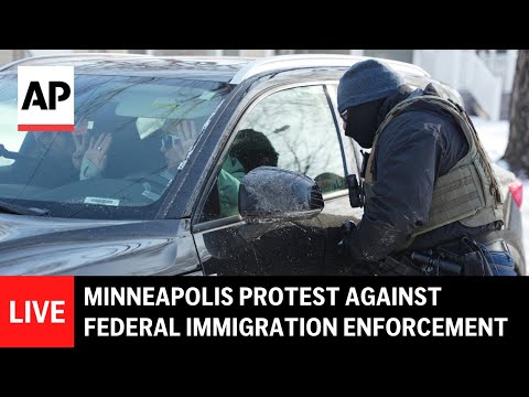 LIVE: Minneapolis protest against federal immigration enforcement