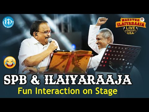 SP Balasubramanyam \u0026 Ilayaraja : Rare moments on stage || Maestro Ilaiyaraaja's Musical Concert