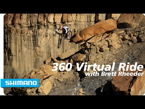 360 Virtual ride down a big mountain line in Utah with Brett Rheeder | SHIMANO