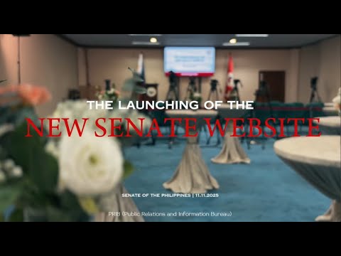 Watch The Launching of The New Senate Website