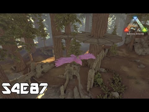 ARK: Survival Evolved S4E87 v243 New Biome Redwood Forests & New Structures Wood Tree Platforms