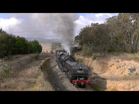 Steam locomotive Garratt 6029 Tumulla Bank June 2022