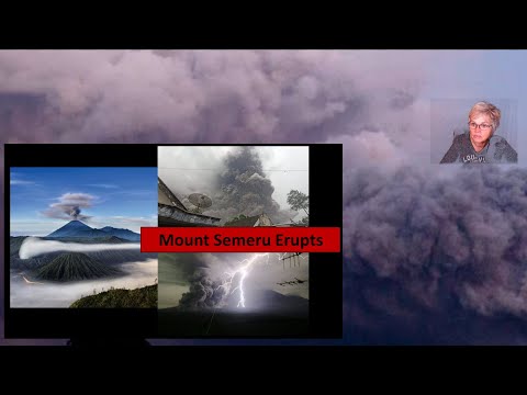 Mount Semeru in Indonesia has Erupted with the head of a Goddess