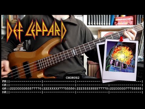 DEF LEPPARD - Photograph 📸 (bass cover w/ Tabs)