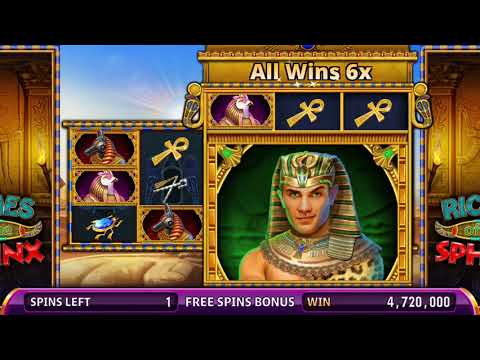 RICHES OF THE SPHINX Video Slot Casino Game with a PHARAOH'S FREE SPIN BONUS
