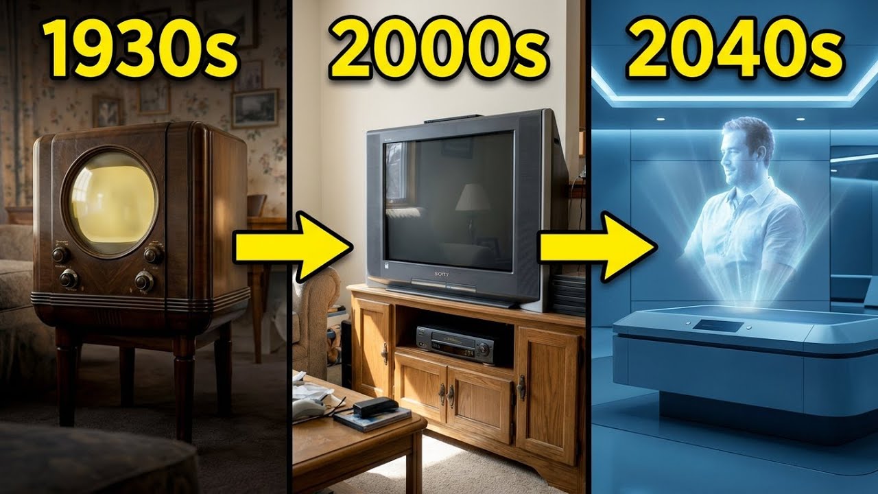 TV Evolution: From 1930s Televisions to 2040s Holograms