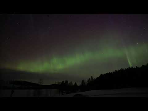 Northern Light over Sweden.  February '23 Nr 08.  Time lapse video.