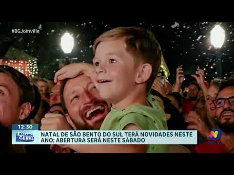 Abertura do Natal em São Bento do Sul acontece neste sábado com novidades