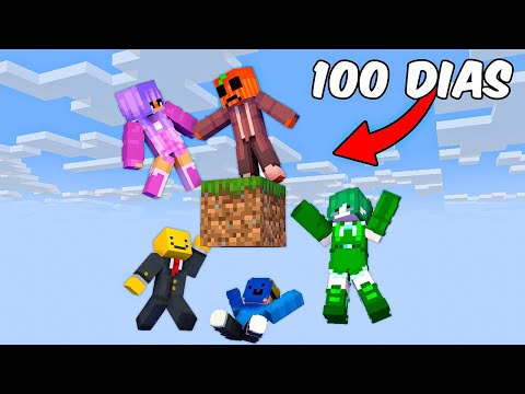 100 DÍAS en UN BLOQUE de Minecraft!