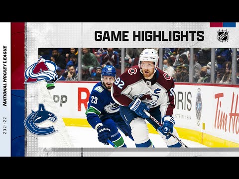 Avalanche @ Canucks 11/17/21 | NHL Highlights