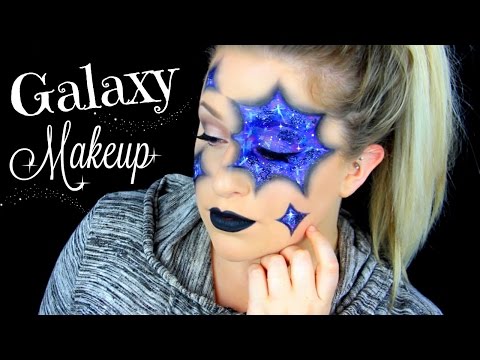 GALAXY MAKEUP TUTORIAL | Last Minute Halloween Makeup Idea!! Video