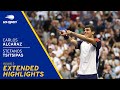 Carlos Alcaraz vs Stefanos Tsitsipas Extended Highlights | 2021 US Open Round 3