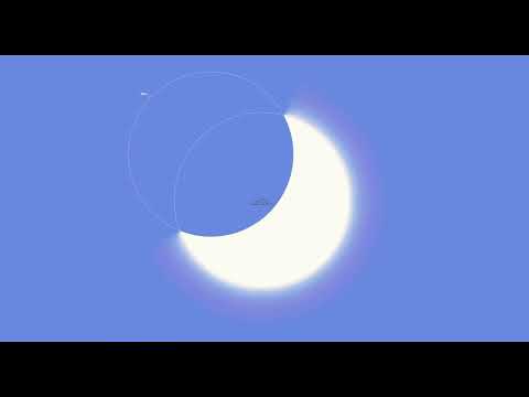 Partial Solar Eclipse - September 21/22, 2025 (Eclipse Animation)