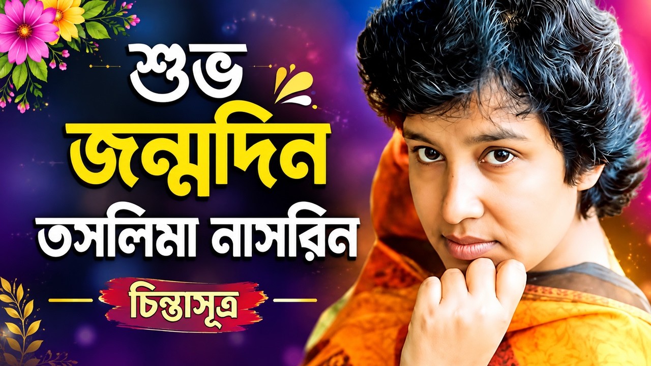 শুভ জন্মদিন তসলিমা নাসরিন | চিন্তাসূত্র