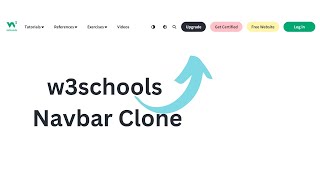 w3schools Navbar clone using html css only