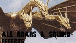 All King Ghidorah Roars & Sound Effects (1964-