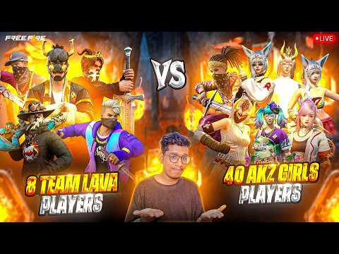 🔴LIVE🔴 AKZ GIRLS VS TEAM LAVA BR WAR