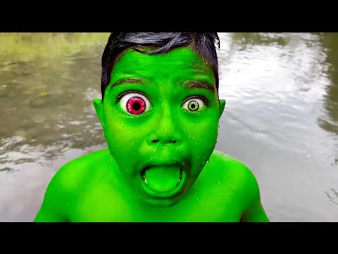 HULK BOY Funny Transformation Wrong color | Hulk transformation