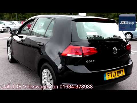 2013 Volkswagen Golf S 1.6l Deep Black Metallic FT13DMZ for sale at JCB VW Medway