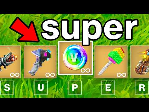 Fortnite But Everything Gives You SUPER ITEMS!