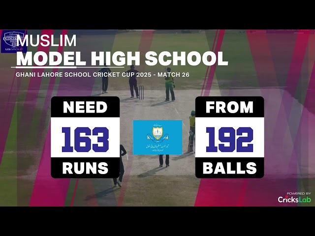 Full Highlights | Muslim Model High School v City School | Match 26 |Ghani Lahore School Cricket Cup Full Highlights | Muslim Model High School v City School | Match 26 |Ghani Lahore School Cricket Cup