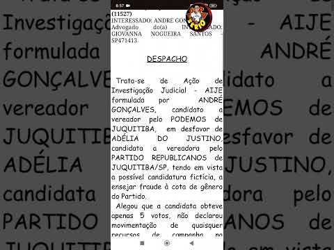 VEJA O PROCESSO QUE PODE MUDAR AS CADEIRAS DE VEREADORES EM JUQUITIBA