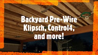 Backyard Media Pre-Wire! Why Pre-Wiring is Important - Dallas, TX