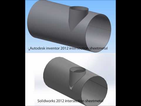 inventor 2012 vs solidworks 2012 sheetmetal intersection.wmv