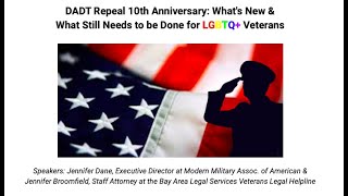 DADT Repeal 10th Anniversary: What's New & What Still Needs to be Done for LGBTQ+ Veterans
