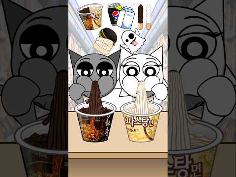 Sprunki Black and White Mukbang