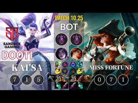 SB DooTi Kai'Sa vs Miss Fortune Bot - KR Patch 10.25