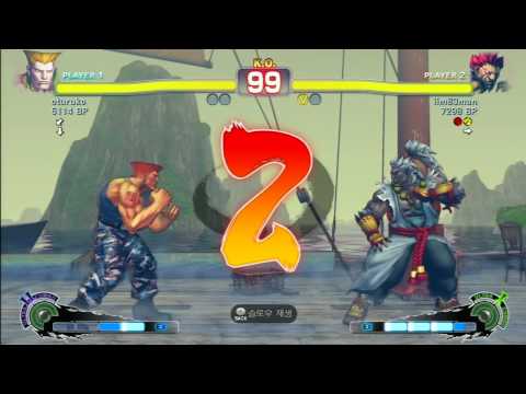 SSF4 Rank Match  oturuko(GU)  vs  iim83man(GO)