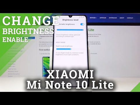 How to Activate Auto-Brightness in Xiaomi Mi Note 10 Lite - Adaptive Brightness Feature