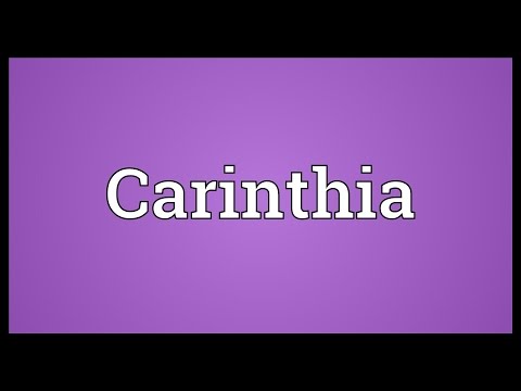 Carinthia Meaning