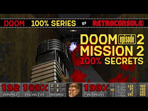 Doom 1 - Episode 2, Mission 2 - Secrets 100% [MS-DOS, 1993]