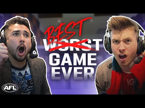 WE COMMENTATED OUR FIRST EVER AFL GAME!!