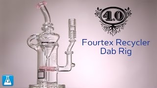 4.O Glass Fourtex Recycler Dab Rig