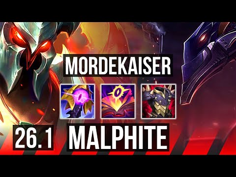 MORDEKAISER vs MALPHITE (TOP) | 47K damage | TR Grandmaster | 26.1