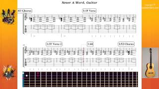 Never A Word - Deep Purple - Guitar