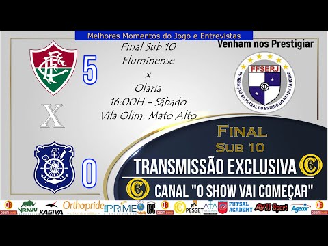 Melhores Momentos Fluminense 5 x 0 Olaria - Sub 10 - Final