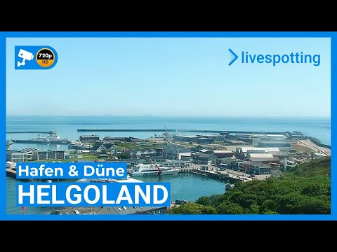 🔴 LIVE: Helgoland – Webcam mit Blick auf Hafen, Düne & Nordsee