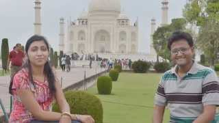 preview picture of video 'Tajmahal Trip : Partha & Pranamee, April, 2014.'