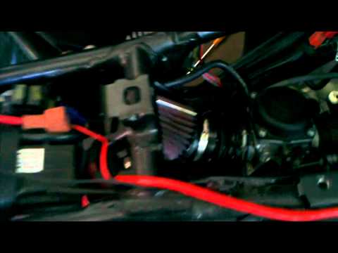 pulsar 200NS with K&N power filter.3gp