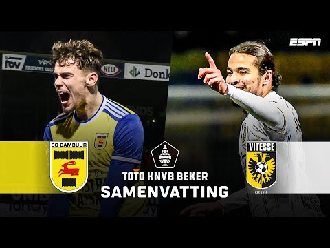 😱 DRIE GOALS in SLOTFASE van SPANNENDE KWARTFINALE! 🏆 | Samenvatting SC Cambuur - Vitesse
