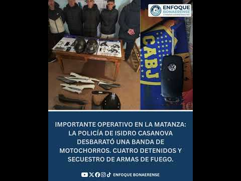 #LaMatanza | 🚨 GOLPE A LOS MOTOCHORROS EN LA MATANZA 🚔🛵