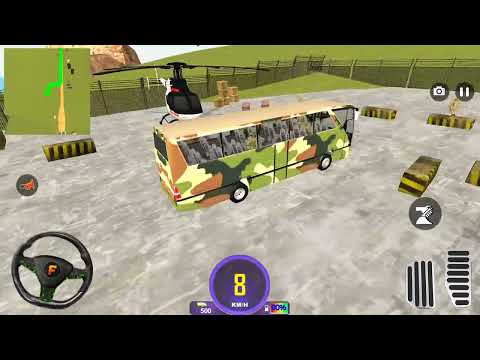 Military Coach Soldier Transporter Offroad US Army Bus Driving Android gameplay