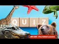 Animal Quiz Time Fun Facts Brain Teasing Questions ABC Zoo Fun Animal Lessons