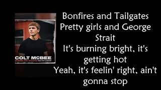 Bonfires and Tailgates lyrics - Colt McBee (feat. Matt Carriker)